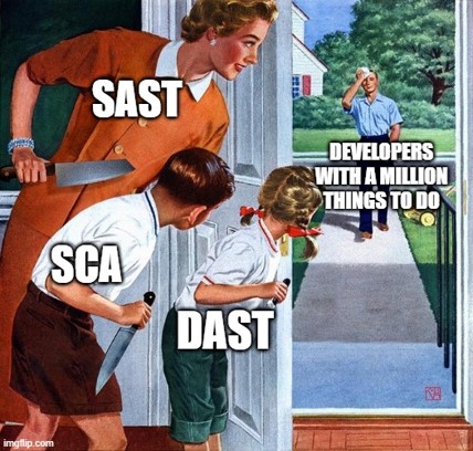 Getting stabbed by AppSec tools...
